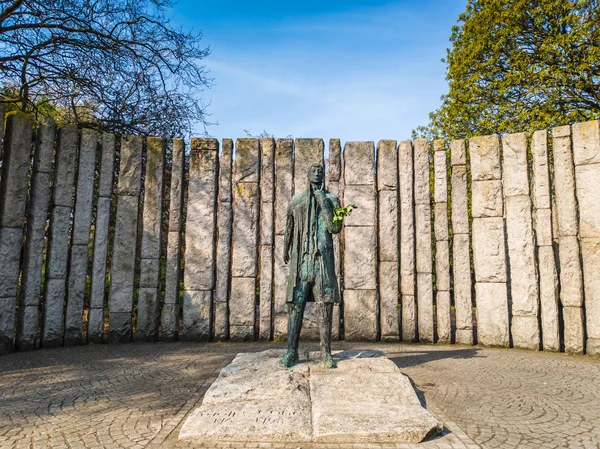 Estátua de Theobald Wolfe Tone em Stephens Green em Dublin — Fotografia de Stock