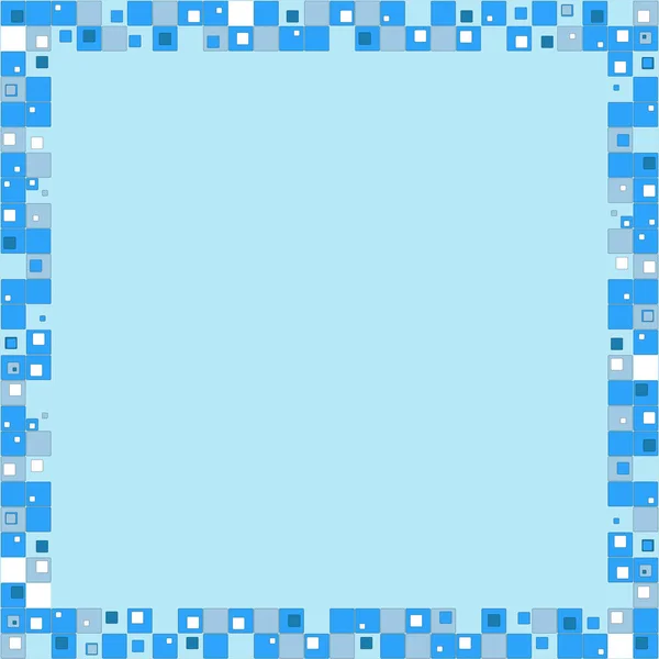 Geometrik mavi kareler arka plan - illüstrasyon