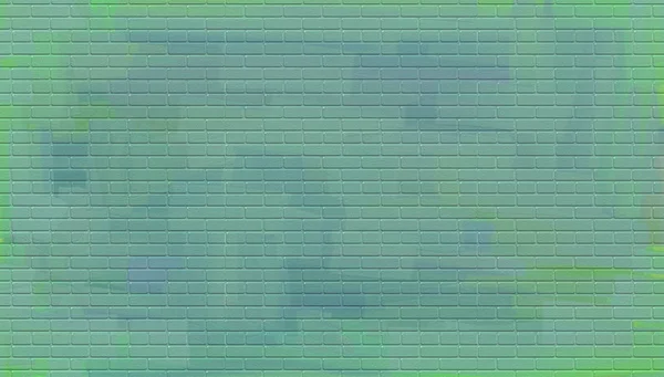 tuğla duvar zemin üzerine mavi yağlıboya resim