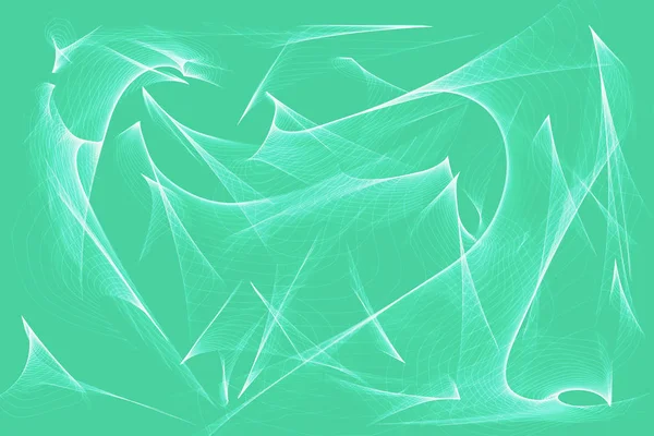 pastel yeşil zemin üzerine beyaz boyama soyut