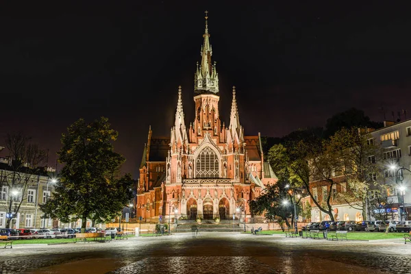 Joseph Church Histórica Igreja Católica Romana Parte Centro Sul Cracóvia — Fotografia de Stock