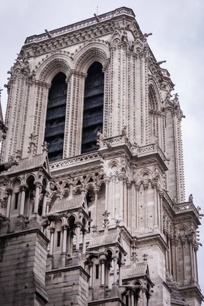 タワー カトリック大聖堂ノートルダム パリの建築の詳細 — ストック写真