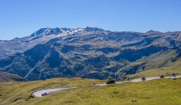 Droga Alpejska Grossglockner High Grossglockner Hochalpenstrasse Droga Wysokogórska Alpach Austriackich — Zdjęcie stockowe