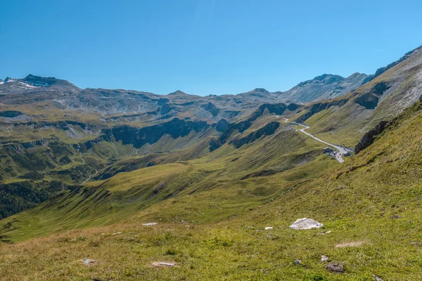 Droga Alpejska Grossglockner High Grossglockner Hochalpenstrasse Droga Wysokogórska Alpach Austriackich — Zdjęcie stockowe