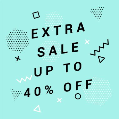 Satış banner şablon tasarımı. Özel indirim.