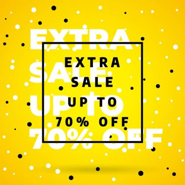 Satış banner şablon tasarımı. Özel indirim.