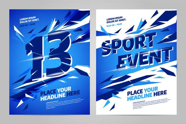 Vector layout design template for sport