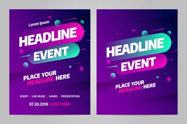 Vektör düzeni tasarım şablonu için olay. Eps10 vektör.