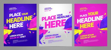 Spor etkinliği için poster şablonu tasarımı