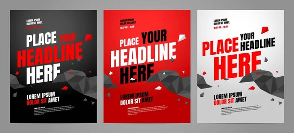 Spor etkinliği için poster şablonu tasarımı