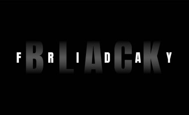 Kara Cuma yazıt tasarım şablonu. Kara Cuma afişi. Vektör illüstrasyonu.