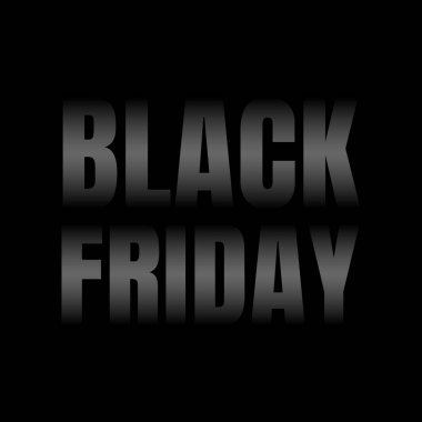 Kara Cuma yazıt tasarım şablonu. Kara Cuma afişi. Vektör illüstrasyonu.