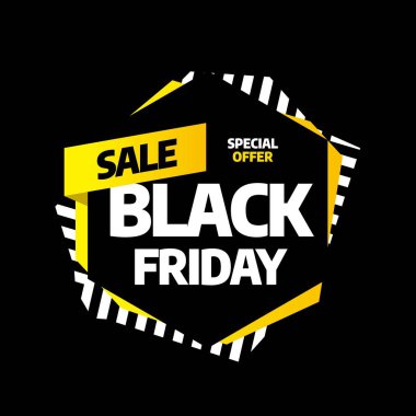 Kara Cuma yazıt tasarım şablonu. Kara Cuma afişi. Vektör illüstrasyonu.