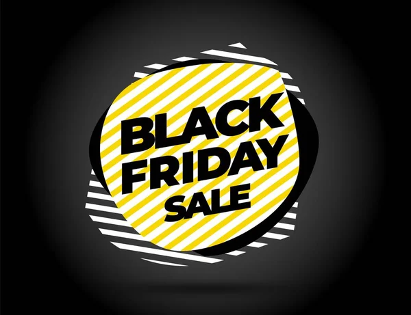 Black Friday modelo de design inscrição venda. Banner Black Friday. Ilustração vetorial. — Vetor de Stock