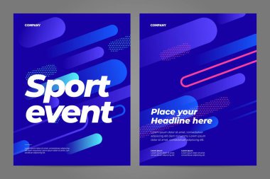 Spor etkinliği için poster şablonu tasarımı