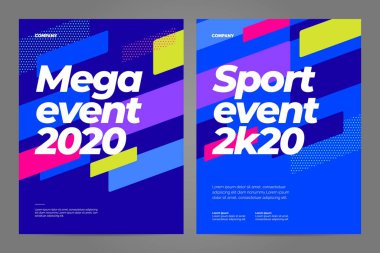 Spor etkinliği için poster şablonu tasarımı