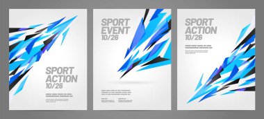 Spor etkinliği için poster şablonu tasarımı