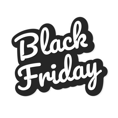 Kara Cuma. İndirim ve indirim afişi. Özel teklif için vektör illüstrasyonu.