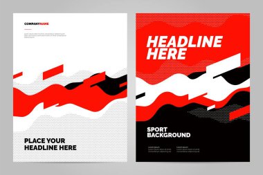 Spor etkinliği için poster şablonu tasarımı