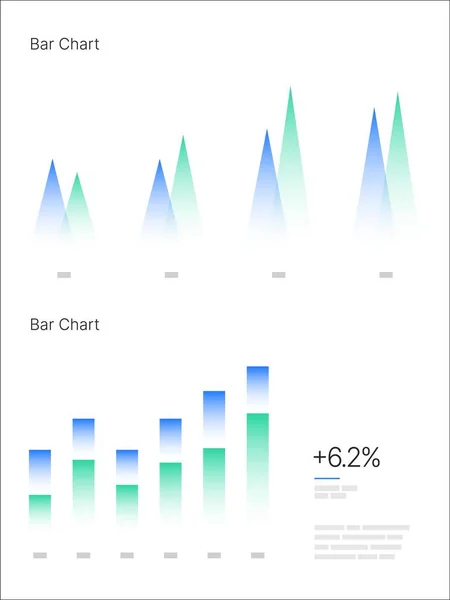 Éléments d'infographie. Kit UI et UX avec visualisation Big Data. — Image vectorielle