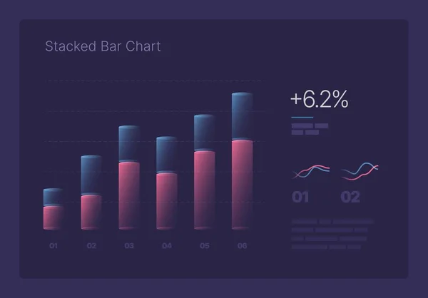 Infografik für Geschäftslayout-Vorlage, Präsentation und Finanzbericht. — Stockvektor