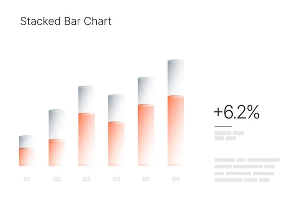 Infografik für Geschäftslayout-Vorlage, Präsentation und Finanzbericht. — Stockvektor