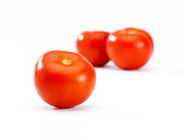 Rajčata Zblízka Bílém Pozadí — Stock fotografie