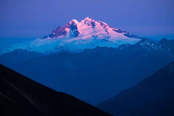 Volcán Tronador Atardecer Vista Desde Chile — Foto de Stock