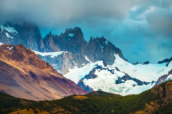 Montagne Con Ghiacciai Parco Nazionale Del Los Glaciares Patagonia Argentina — Foto Stock