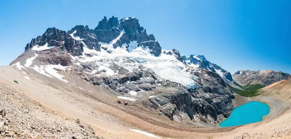 Blick Auf Die Laguna Castillo Und Den Cerro Castillo 2675M — Stockfoto