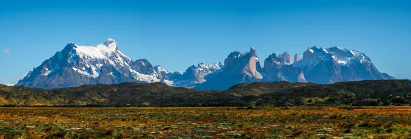 Panorama Parque Nacional Torres Del Paine Chile — Fotografia de Stock