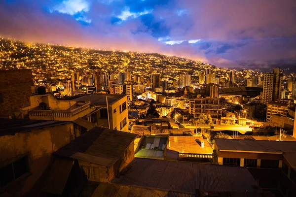 Město Paz Brzy Ráno Bolívie — Stock fotografie