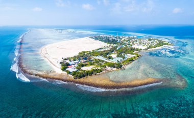 Himmafushi, Maldivler adasının havadan görünüşü
