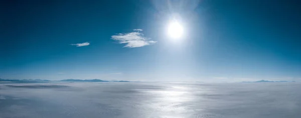 Panorama Lotu Ptaka Salar Uyuni Boliwia — Zdjęcie stockowe