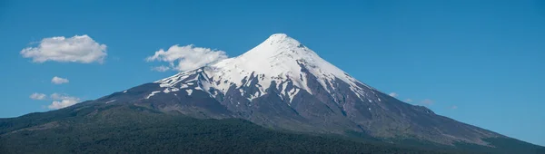 Panorama Del Vulcano Osorno Durante Giornata Sole Estivo Patagonia Cile — Foto Stock
