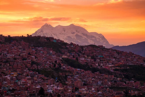 Ville Paz Lever Soleil Bolivie — Photo