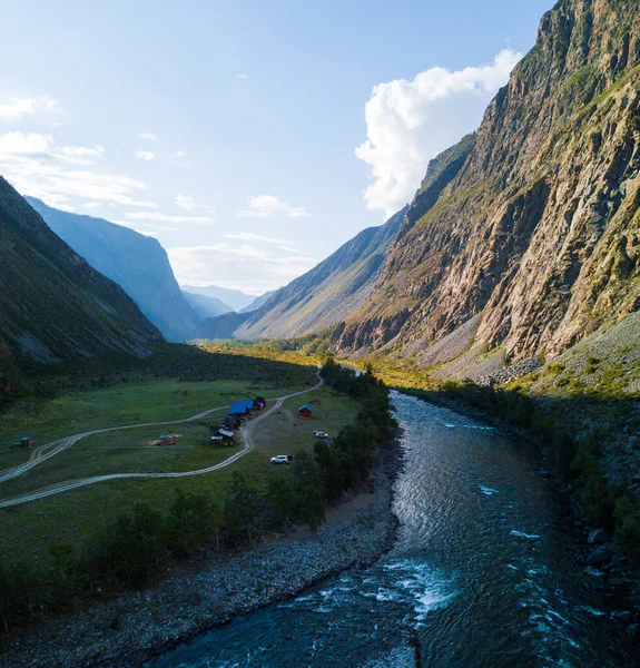 Vallée Rivière Chulyshman Altaï Russie — Photo
