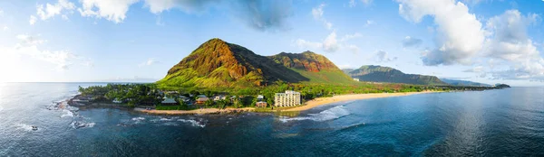 Panorama Aéreo Costa Occidental Isla Oahu Hawai — Foto de Stock