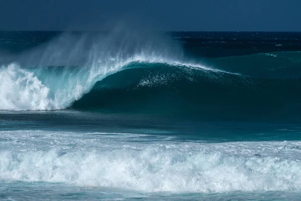 Perfektně Tvarovaná Surfovací Vlna Banzai Pipline Severní Pobřeží Oahu Havaj — Stock fotografie