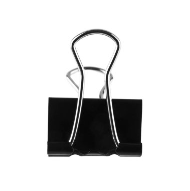 Beyaz arka plan üzerinde izole metal bağlayıcı