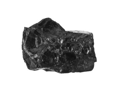 kömür beyaz arkaplanda izole edildi