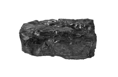 kömür beyaz arkaplanda izole edildi