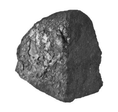 kömür beyaz arkaplanda izole edildi