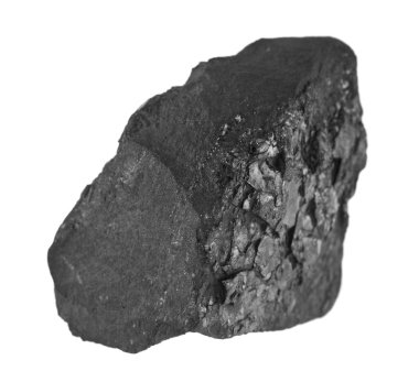 kömür beyaz arkaplanda izole edildi