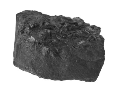 kömür beyaz arkaplanda izole edildi