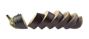 patlıcan beyaz arkaplanda izole edildi