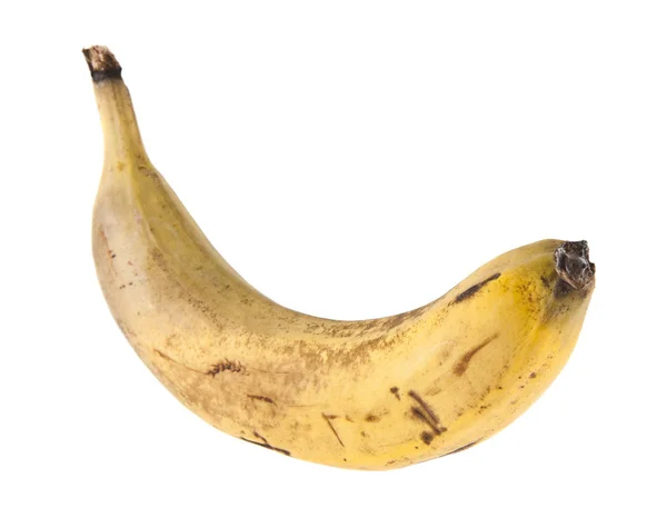 Ripe Banana Isolated White Background — Stock Photo, Image