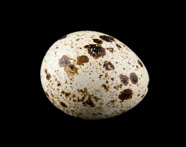 Перепелиные Яйца Изолированы Черном Фоне — стоковое фото