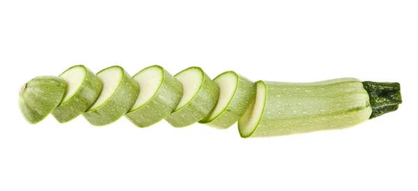 Zucchini Isolated White Background Stock Picture