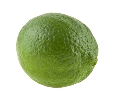 beyaz arkaplanda izole kireç